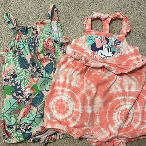 Disney baby rompers size 12 months